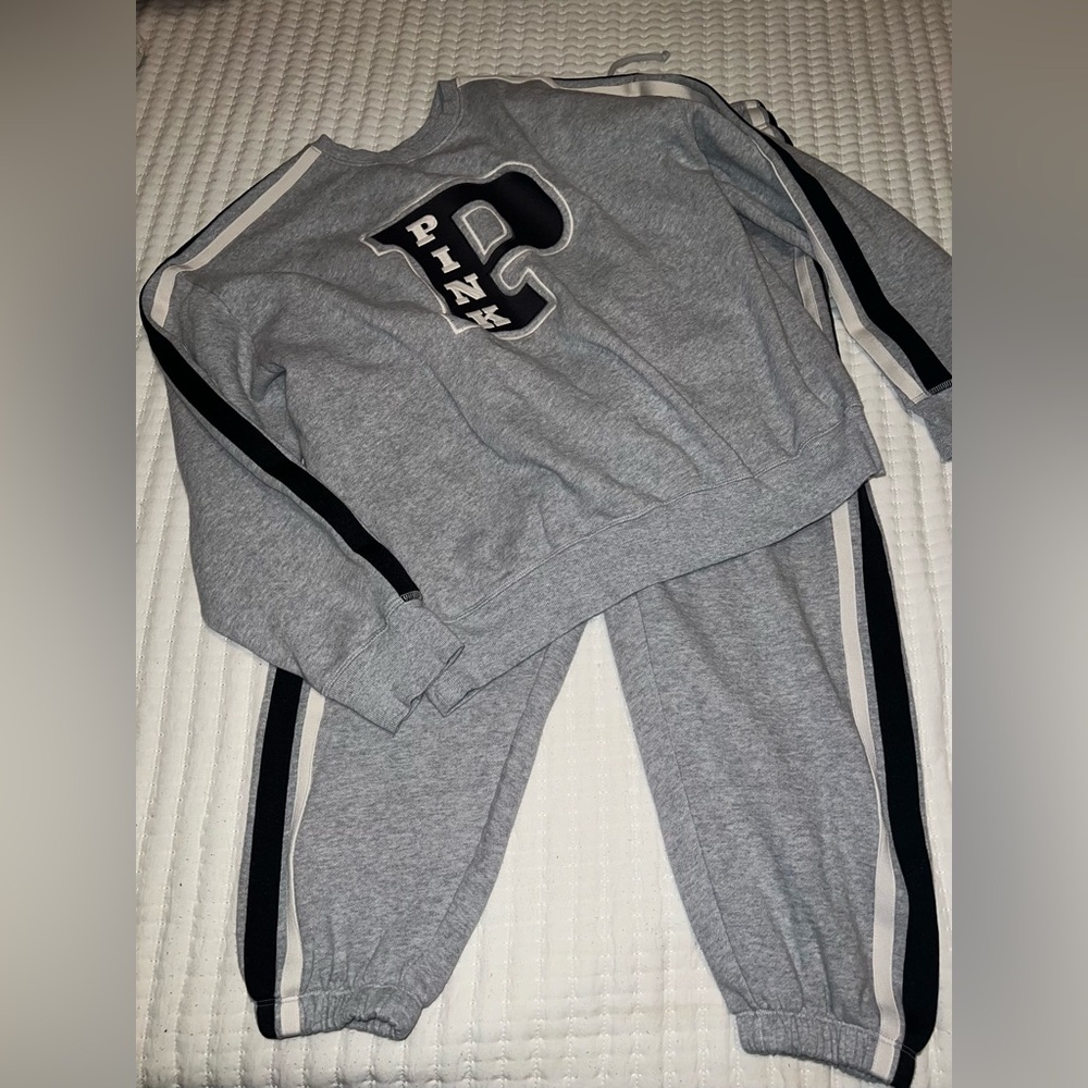 PINK Victoria's Secret Heather Gray set